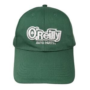 O'Reilly Auto Parts Strapback Baseball Cap Green One Size Adjustable Embroidered